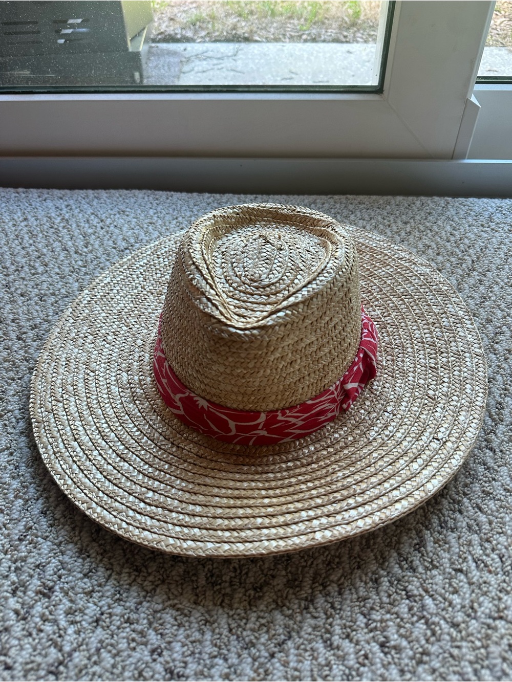 Brixton Straw Sun Hat with Red Band